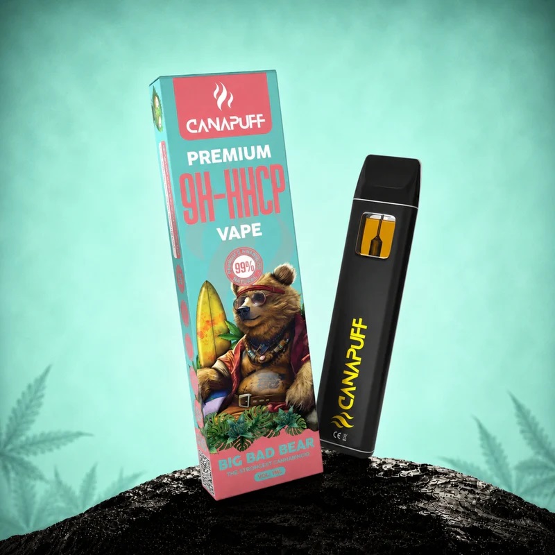 9H-HHCP Vape Big Bad Bear 99% – ühekordne kasutamiseks mõeldud toode – CanaPuff – 1 ml