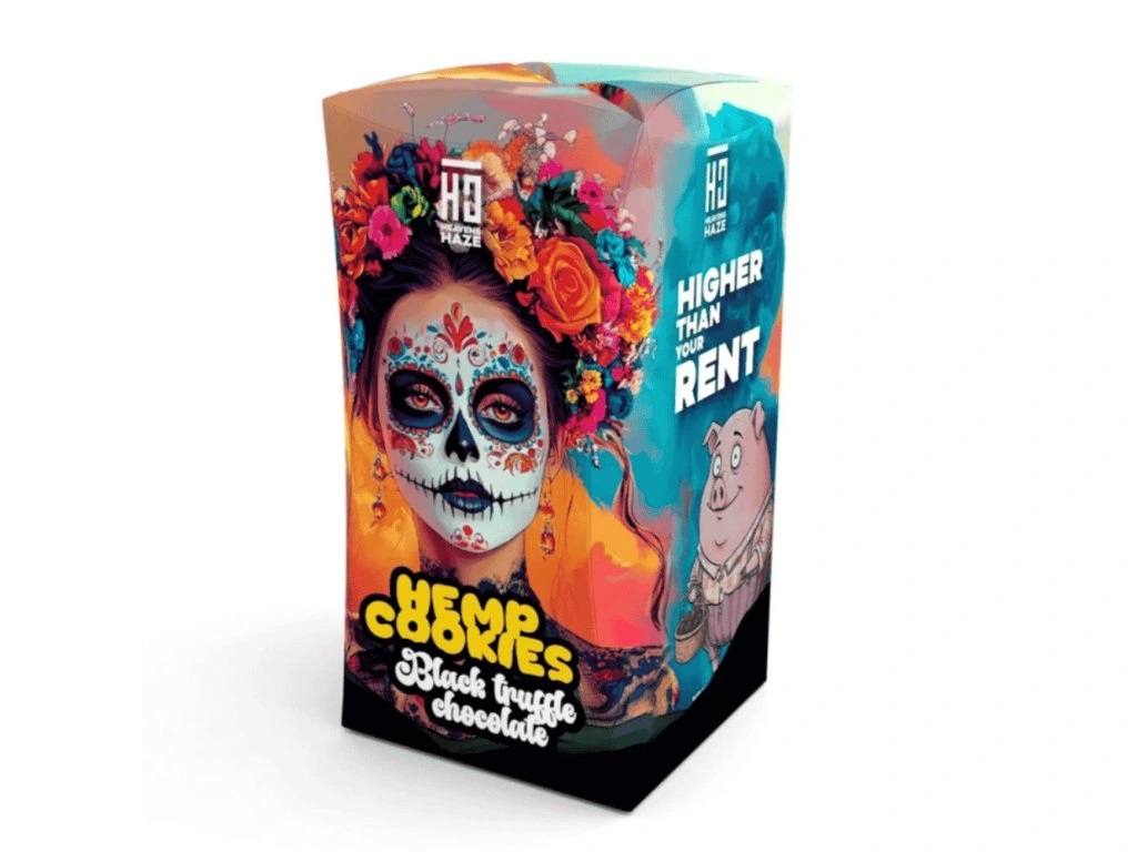 Heavens Haze kanepiküpsised mustade trühvlite šokolaadiga 100 g