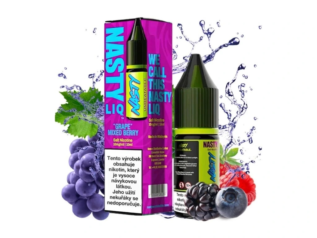 NASTY LIQ Viinamarja-marja segu 10 ml – 20 mg