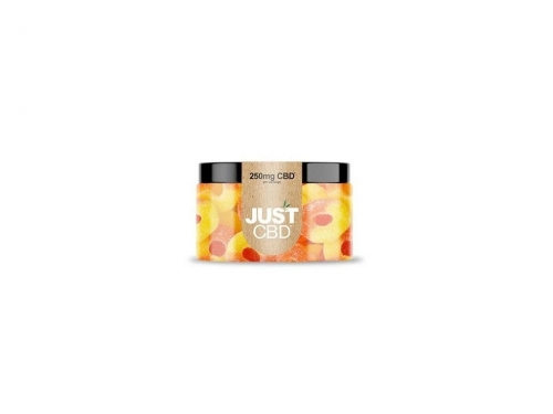 Just CBD kummikommid virsikurõngad 250 mg-500 mg CBD CBD mg: 250