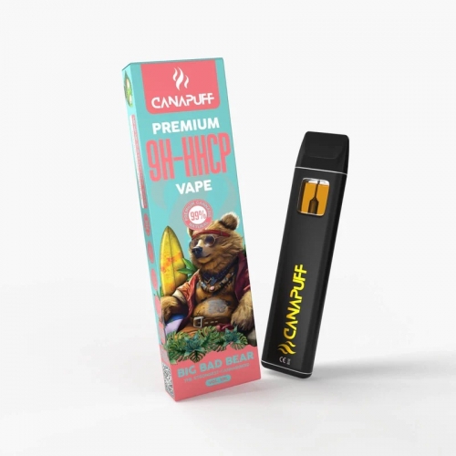 9H-HHCP Vape Big Bad Bear 99% CanaPuff – 1 ml – – Ühekordne