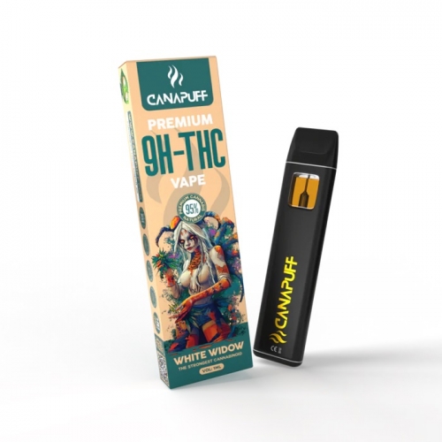 White Widow 95% 9H-THC – Ühekordne vape – CanaPuff – 1 ml